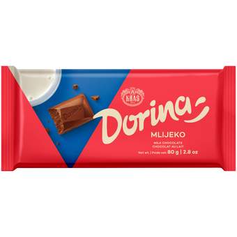064694 Dorina mlečna čokolada 80g