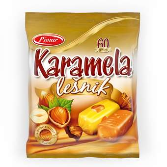 bombone karamela lesnik 100g pionir doo