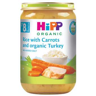KASICA HIPP PIRINAC SA SARGAREPOM I CURETINOM 220G