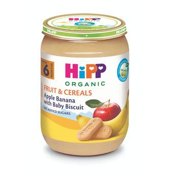 KAŠICA JABUKA I BANANA SA BEBI KEKSOM 190GR HIPP