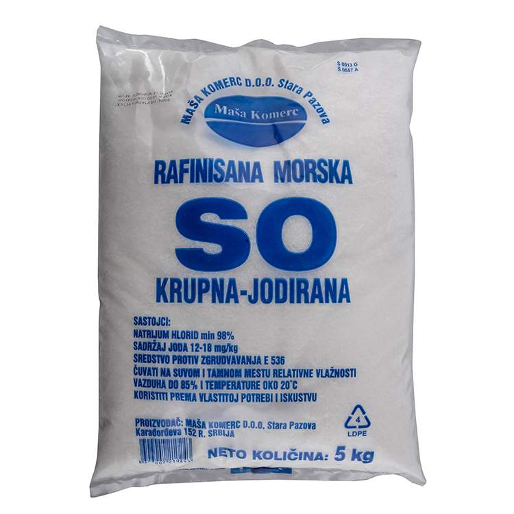 Masa Komerc Morska krupna so 5kg