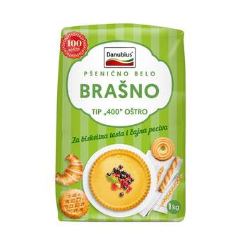 022375 BRAŠNO OŠTRO T-400 1kg "DANUBIUS"