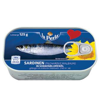 sardina u ulju 125gr la perladucla trading doo