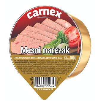 mesni narezak folija 100g 3857 carnex