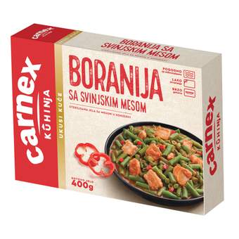 GOTOVO JELO CARNEX BORANIJA SA SVINJSKIM MESOM 400G