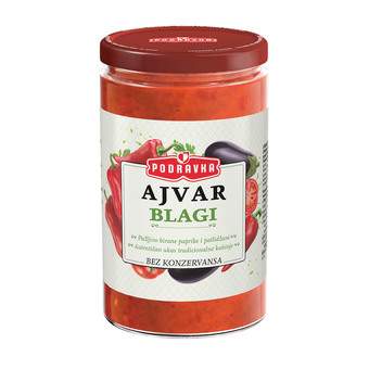 358679 Podravka ajvar blagi 690 g.