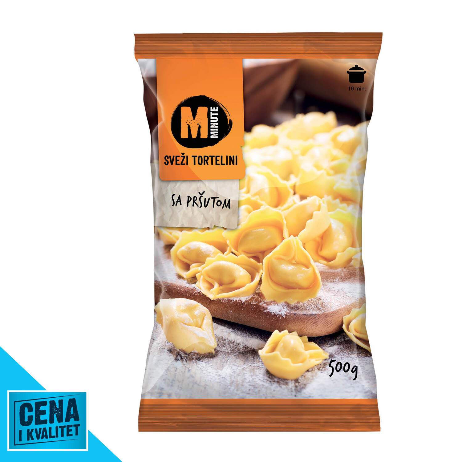 Minute Tortelini sa prsutom 500g