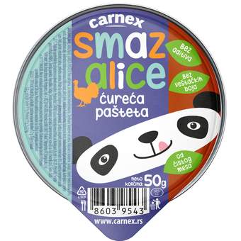 343419 Carnex Smazalice ćureća pašteta 50 g