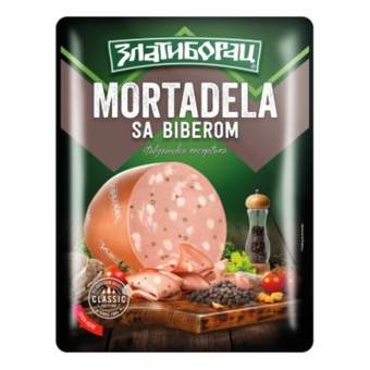 MORTADELA ZLATIBORAC SA BIBEROM ZAST.ATM. 125G