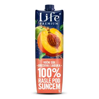 sok nectar breskva life 100%1/1 brik nectar