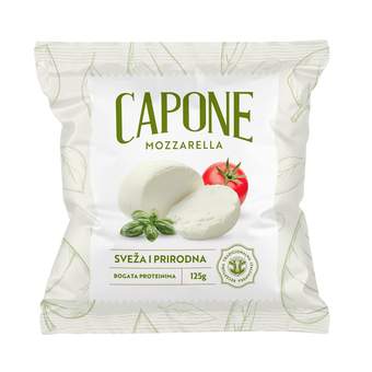 MOZZARELA CAPONE ITALIANA 125 G MLEKARA HOMOLJE