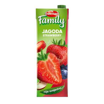 sok nectar jagod 1,5l family 50%brik nectar