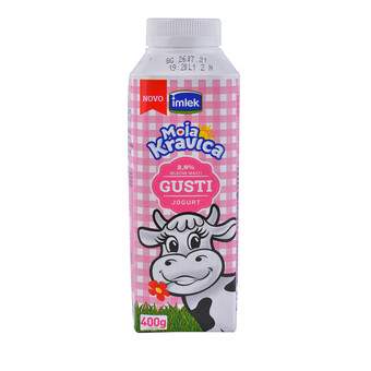 JOGURT GUSTI 2.8% TT MOJA KRAVICA 400G IMLEK AD