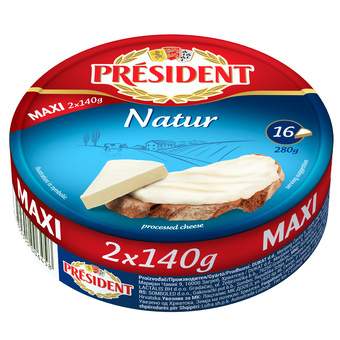 PRESIDENT TOPLJENI SIR NATUR MAXI 280G(2X140G)
