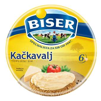 SIR TOPLJENI MLEKOPRODUKT BISER KACKAVALJ 35%MM 140G