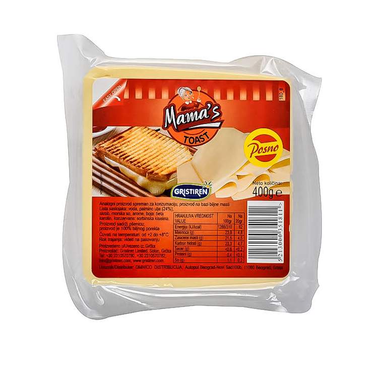 Mama's Toast Sir biljni 400g