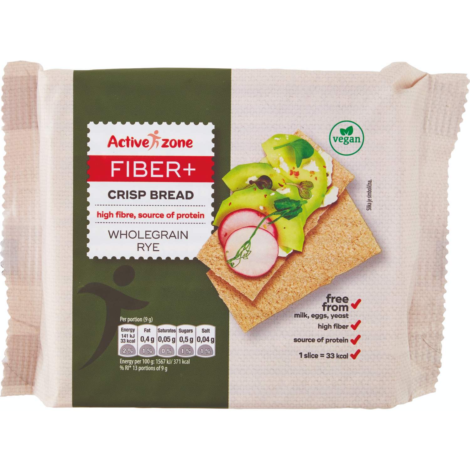 Active Zone Hleb hrskav razeni 125g
