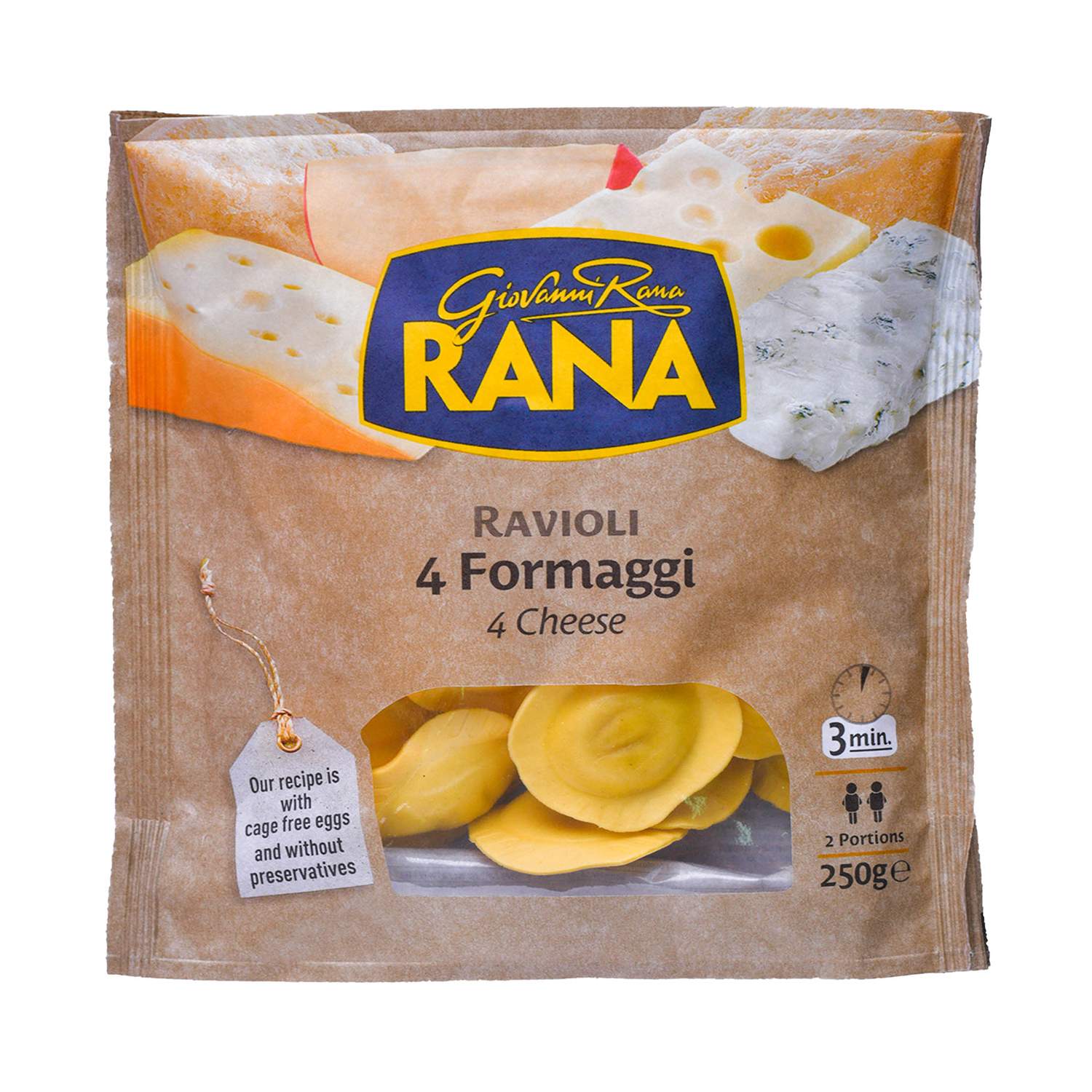Rana Ravioli cetiri vrste sira 250g