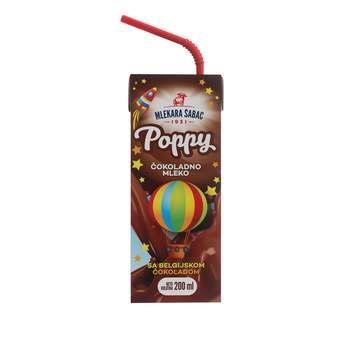 MLEČNI NAPITAK POPPY ČOKOLADA 200G MLEKARA ŠABAC