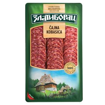 CAJNA KOBASICA ZLATIBORAC NAREZANA ZAST. ATM. 100G