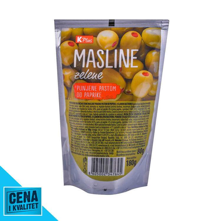 K Plus Masline Zelene Bk 170g K Plus Idea