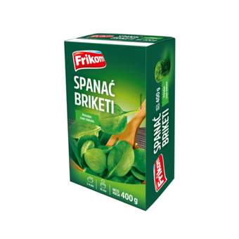 povrce smrzn.spanac u briketima 400gr kut. Frikom