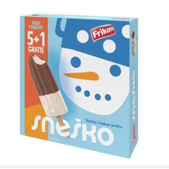 SLADOLED SNEŠKO MULTIPACK 390ML. FRIKOM