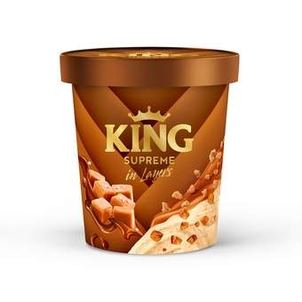 SLADOLED KING ČAŠA CARAMEL 450ML FRIKOM