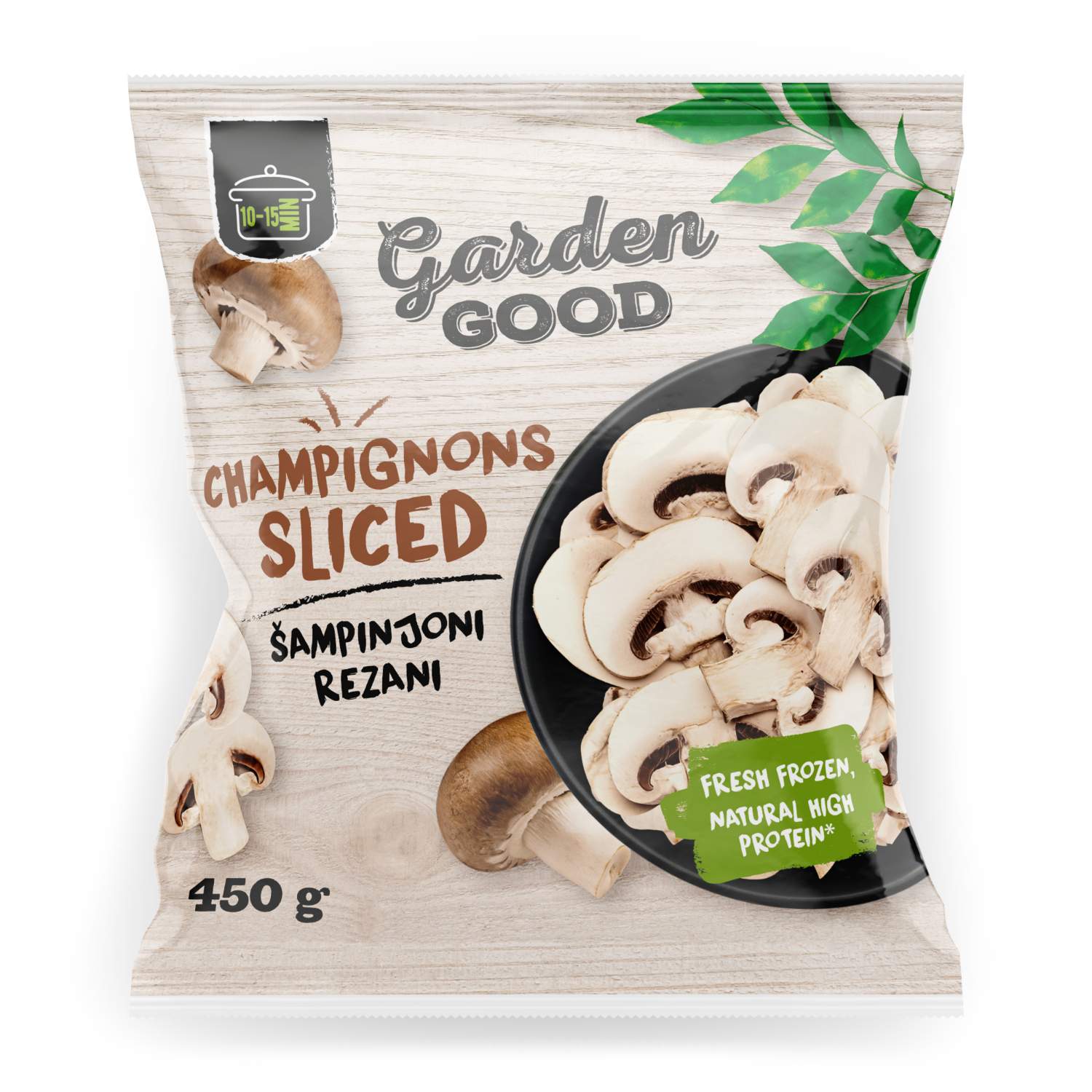 Garden Good Sampinjoni rezani 450g