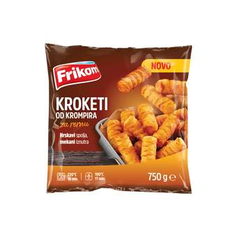 SMRZNUTO POVRCE FRIKOM KROKETI OD KROMPIRA 750G