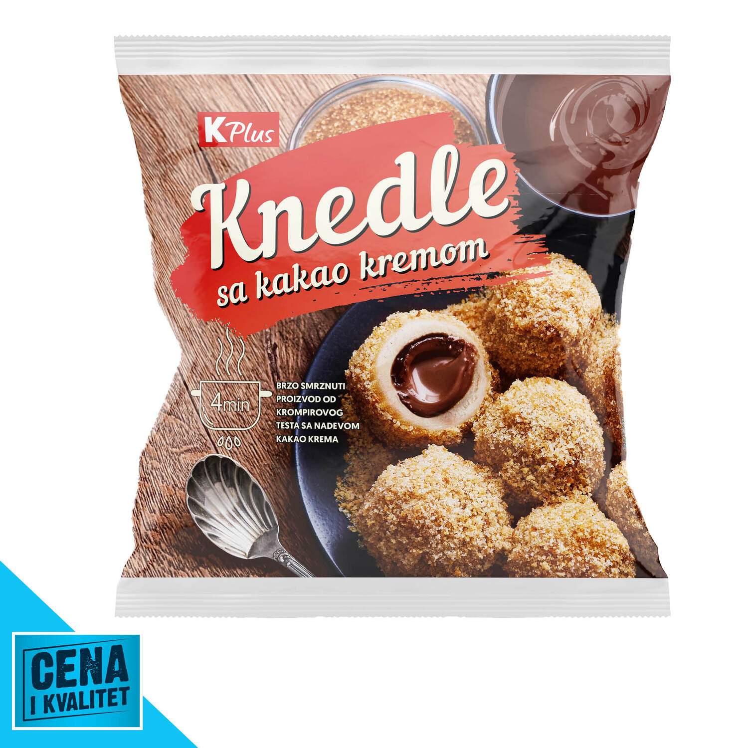 K Plus Knedle sa kakao kremom 1kg