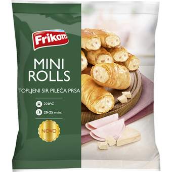 SMRZNUTO TESTO FRIKOM MINI ROLLS PILECA PRSA 500G