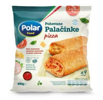 SMRZNUTE POHOVANE PALACINKE PIZZA POLAR FOOD 400G