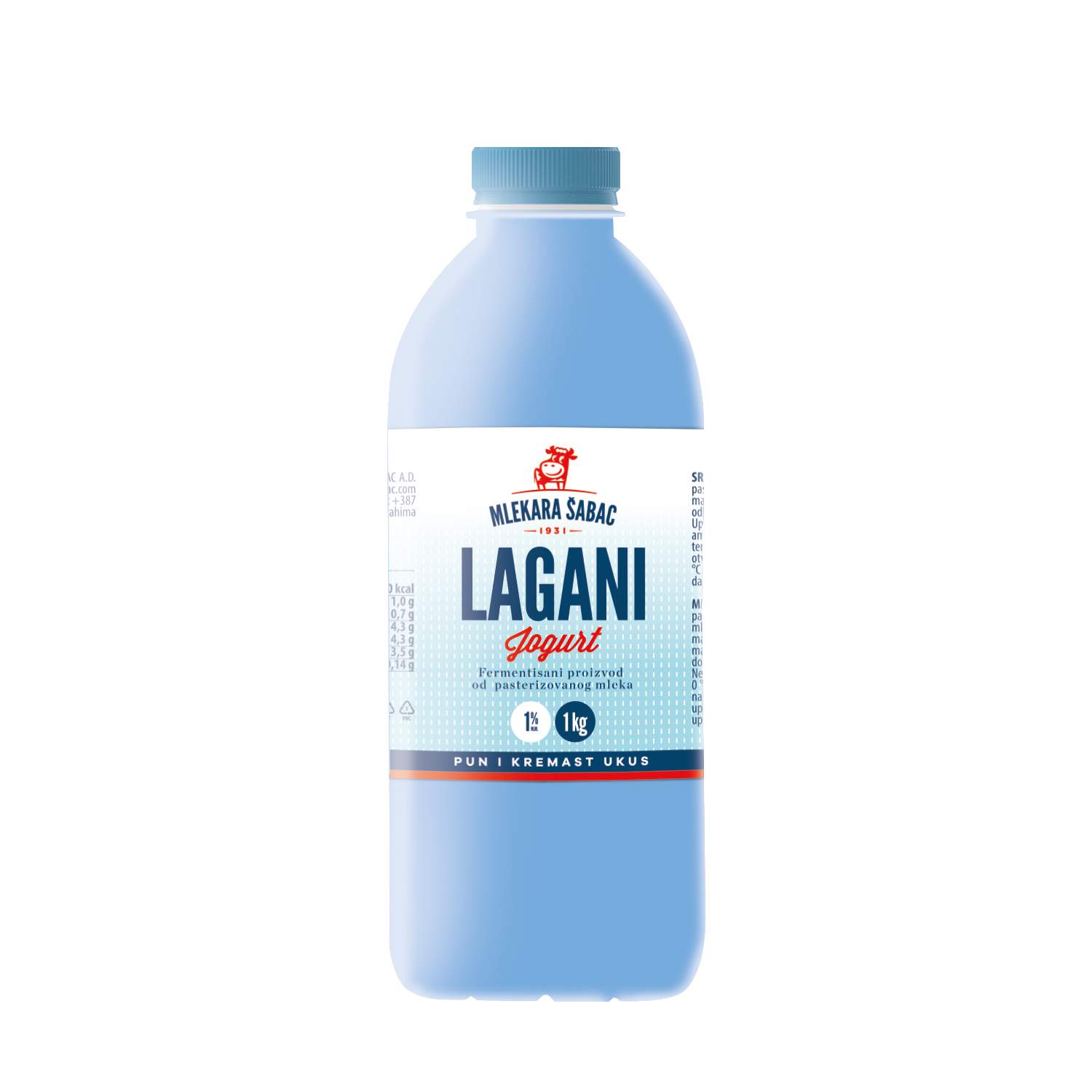 Mlekara Sabac Lagani jogurt 1%mm 1kg