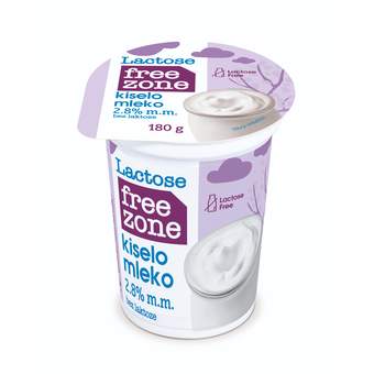Free Zone Kiselo mleko bez laktoze 180g