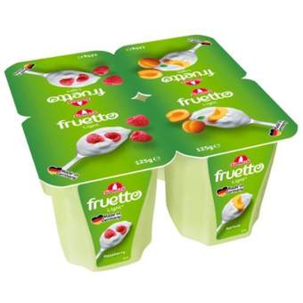 JOGURT VOCNI CAMPINA FRUTTIS KAJSIJA MALINA 0.2% 4X125G 1/1