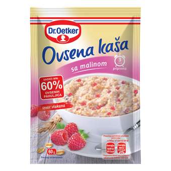 334798 Dr.Oetker ovsena kaša malina 60 g