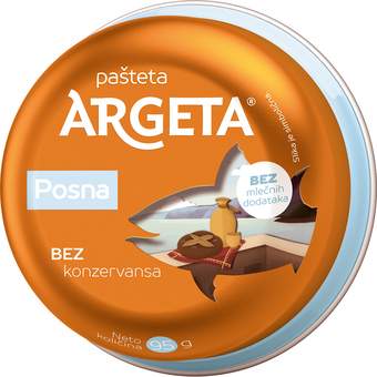 pasteta posna 95 gr argeta atlantic