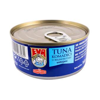 Eva tuna komadici u biljnom ulju usitljeni 160g Podravka