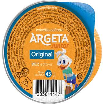 pasteta * kokosi.argeta junior45gr atlantic