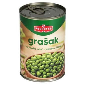 grasak limenka 420g    podravka