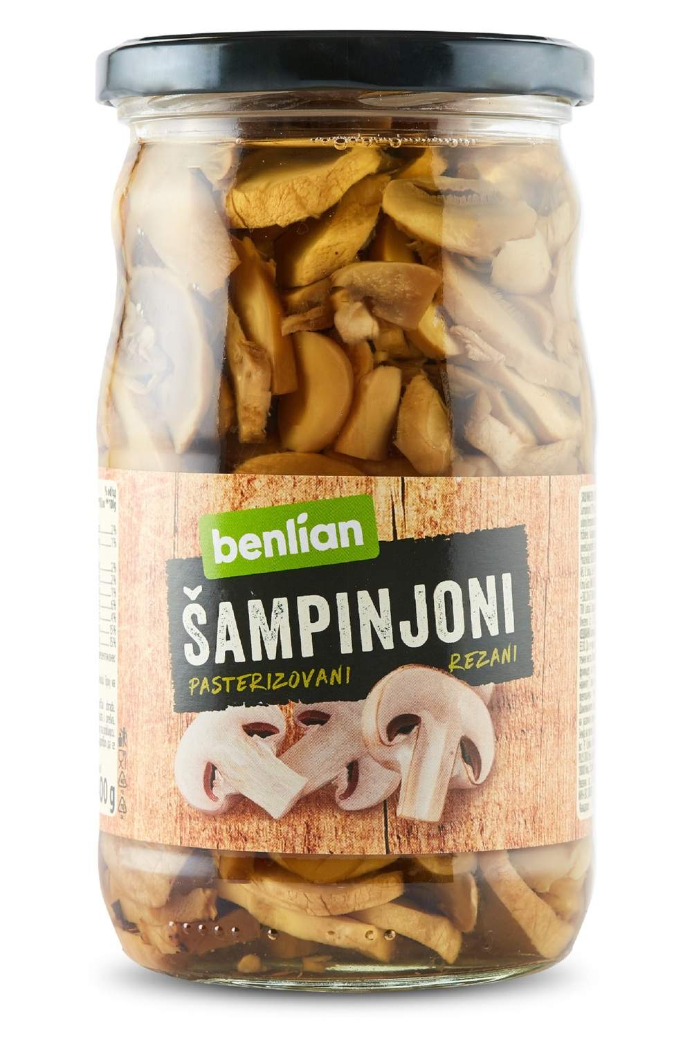 Benlian Šampinjoni rezani 690g