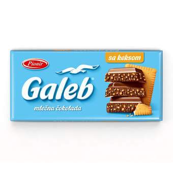 Mlecna cokolada Galeb sa keksom 170gr