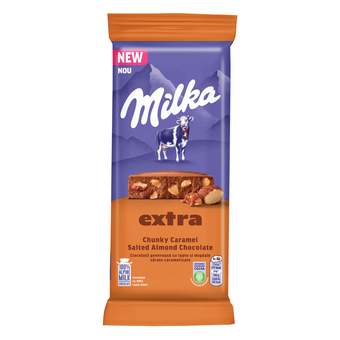 cokolada milka choco caramel almond 190g nelt
