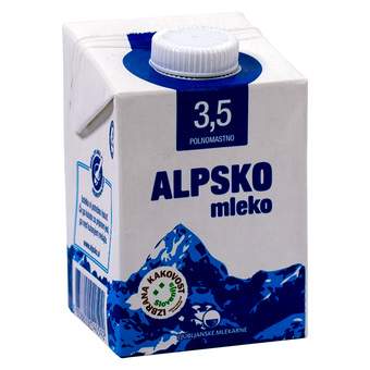 Ljubljanske Mlekarne Alpsko mleko 3.5% 500ml TP