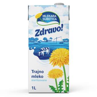 361114 Zdravo UHT mleko 2% m.m. 1 l TB