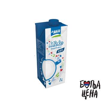 Dr Milk Mleko 2.8% 1L TP