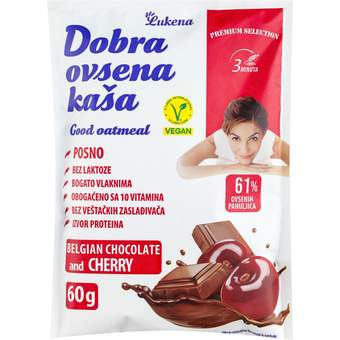 OVSENA KASA DOBRA COKOLADA I KISELA VISNJA 60GR