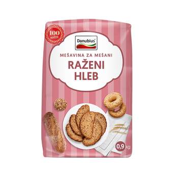 048128 MEŠAVINA ZA RAŽANI MEŠANI HLEB 900g T-950 "DANUBIUS"