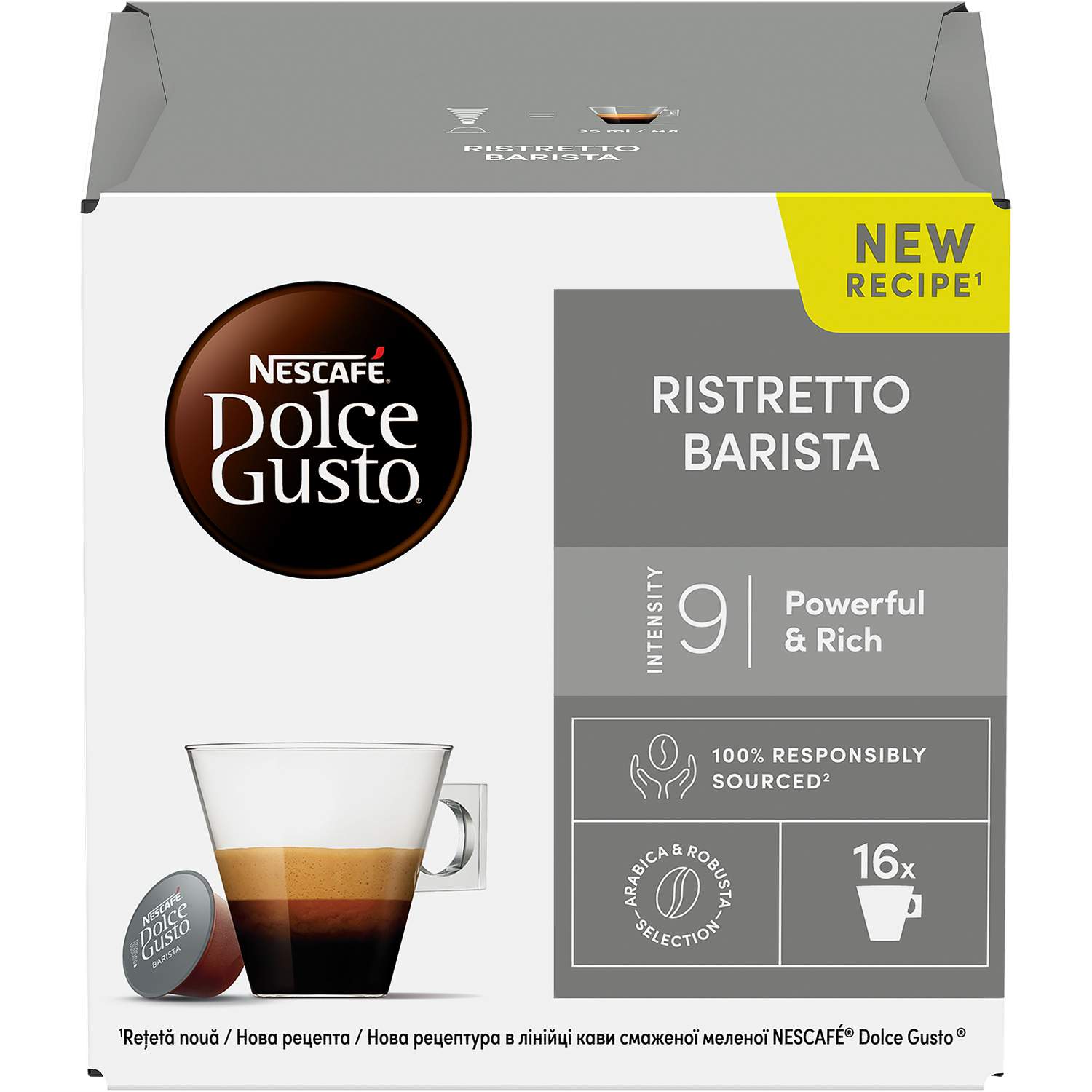Nescafe kapsule ristretto barista 16/1 104g nestle dolce gusto